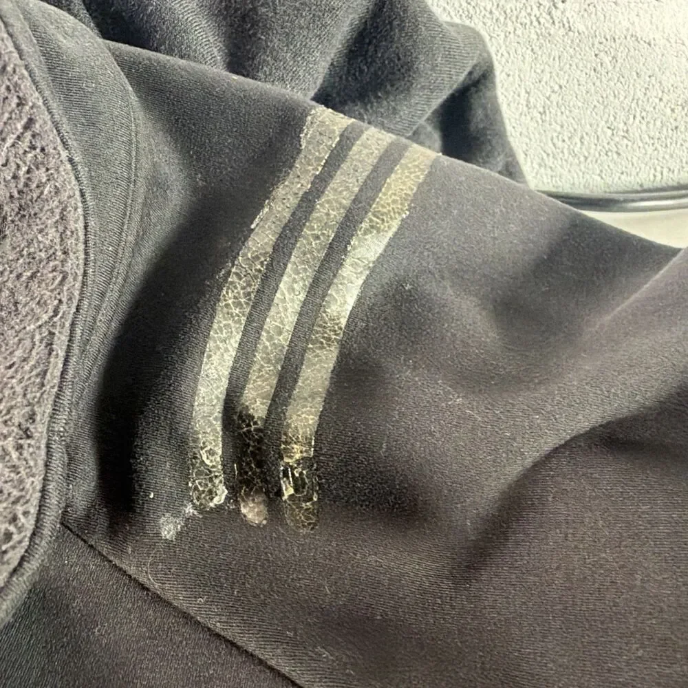Adidas Men's Golf Polyester Fleece Full Zip Size XXL Black Jacket Long Sleeve 2X